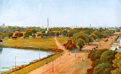 La vista desde Chowringhee, Calcuta, India, principios del siglo XX de Unbekannt