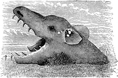 El lobo Fenris de la mitología escandinava, siglo XIX de Unbekannt