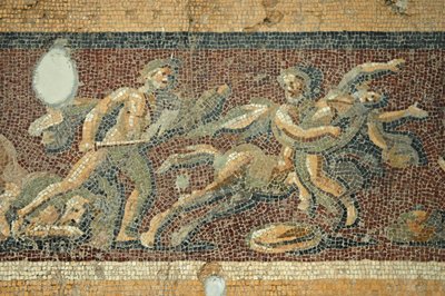 Escena de teatro, mosaico de Daphne, Turquía de Unbekannt
