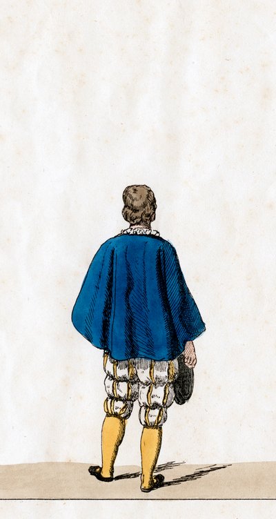 Diseño de vestuario teatral para la obra de Shakespeare, Enrique VIII, siglo XIX de Unbekannt