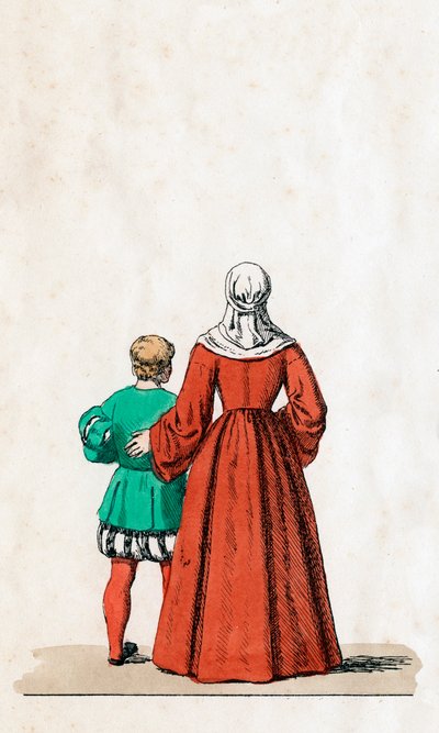 Diseños de vestuario teatral para la obra de Shakespeare, Enrique VIII, siglo XIX de Unbekannt