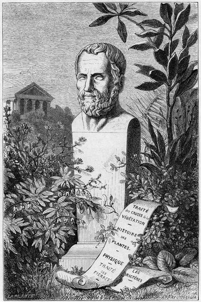 Teofrasto, filósofo y científico griego antiguo, 1866 de Unbekannt