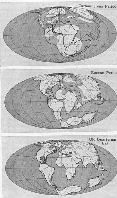 Teoría de la Deriva Continental, 1922 de Unbekannt