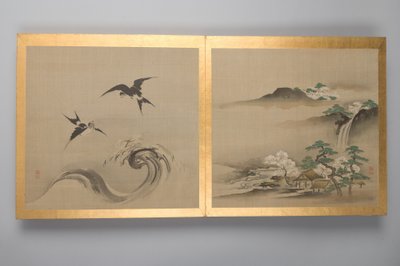 Treinta pinturas de aves, flores y paisajes, finales del siglo XVIII de Unbekannt