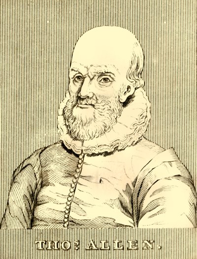 Thomas Allen, 1542-1632, 1830 de Unbekannt