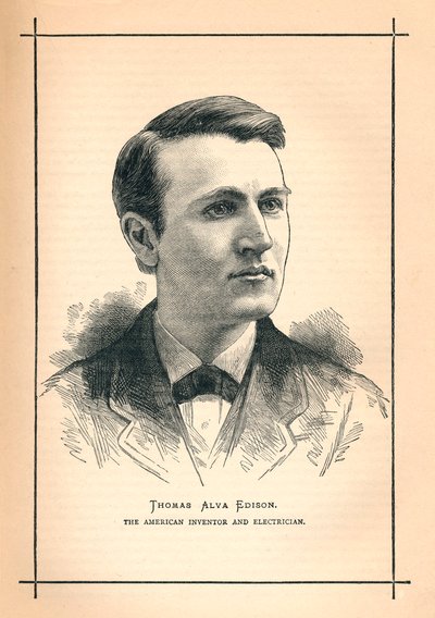 Thomas Alva Edison, inventor estadounidense, 1893 de Unbekannt