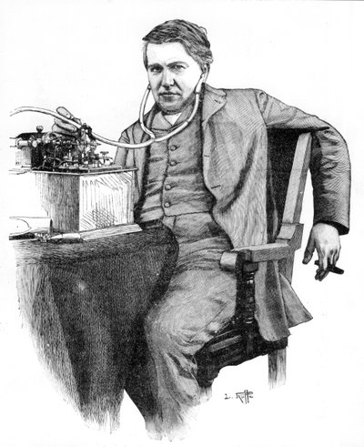 Thomas Alva Edison, inventor estadounidense de Unbekannt