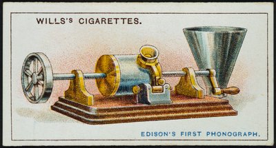 El primer fonógrafo de Thomas Alva Edison, 1878 1915 de Unbekannt