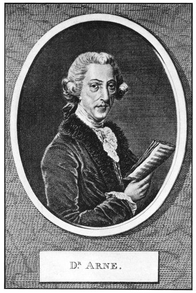 Thomas Augustine Arne 1710-1778, compositor inglés de Unbekannt
