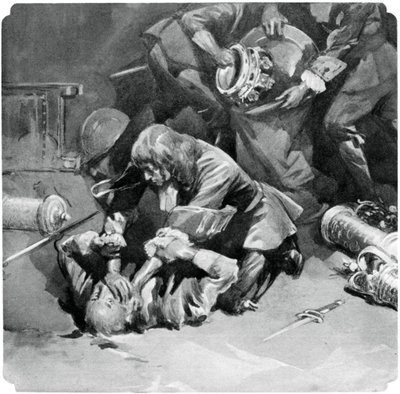 Thomas Blood intentando robar las Joyas de la Corona de la Torre de Londres en 1671, 1937 de Unbekannt