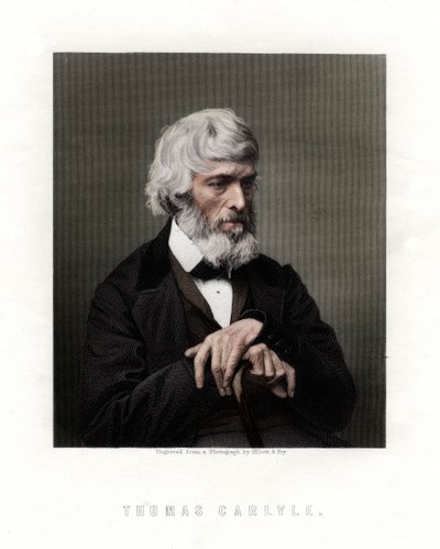 Thomas Carlyle, ensayista, satírico e historiador escocés, mediados-finales del siglo XIX de Unbekannt