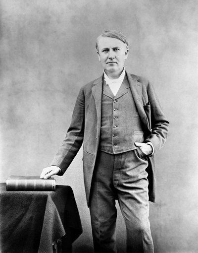 Thomas Edison, inventor estadounidense de Unbekannt