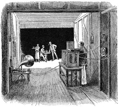 Teatro Kinetográfico de Thomas Edison, c. 1891 de Unbekannt