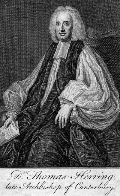 Thomas Herring 1693-1757, Arzobispo de Canterbury de Unbekannt
