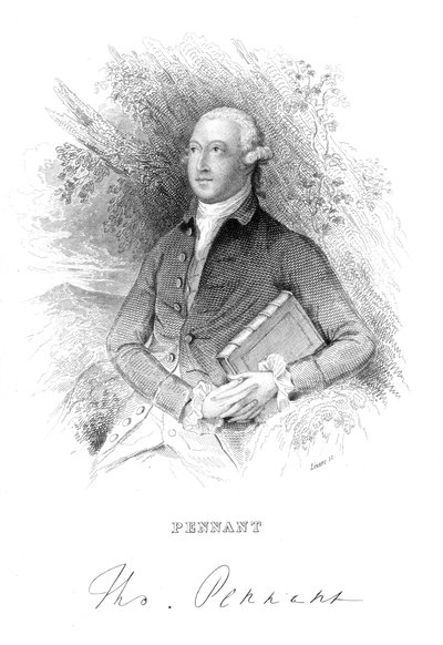 Thomas Pennant, naturalista y viajero británico del siglo XVIII, c. 1840 de Unbekannt
