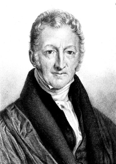 Thomas Robert Malthus, economista y clérigo inglés de Unbekannt