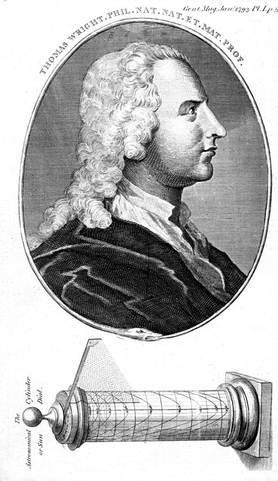 Thomas Wright, astrónomo inglés, fabricante de instrumentos científicos y maestro, 1793 de Unbekannt