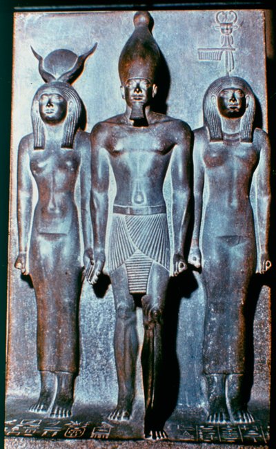 Tres figuras egipcias, Egipto, 2600 a.C. de Unbekannt