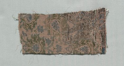 Tres Fragmentos de Seda Gótica Italiana, 1350-1399 de Unbekannt