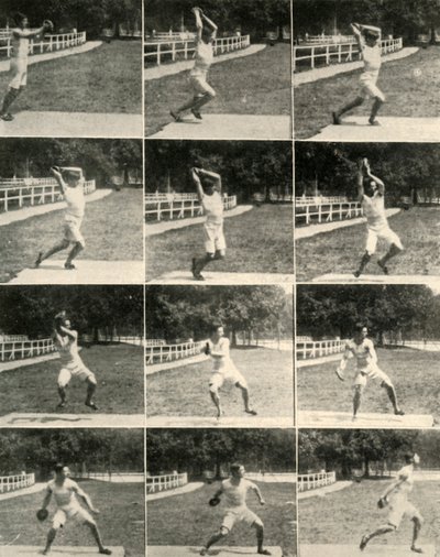 Lanzando el disco sin girar, 1908 de Unbekannt