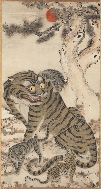 Familia de Tigres, 1800s de Unbekannt