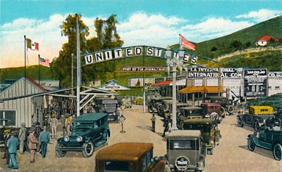 Tijuana, México - Línea de Frontera Internacional, c. 1939 de Unbekannt