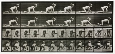 Fotografías en time-lapse de un niño gateando de Unbekannt
