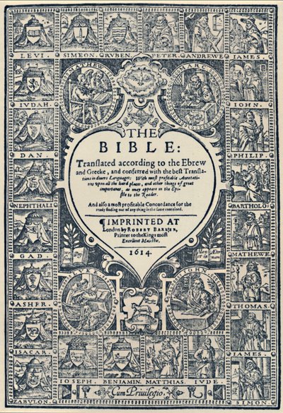 Página de título de la Biblia de Ginebra de Unbekannt
