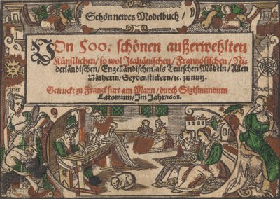 Página de título de Schön newes Modelbuch Página 1r, 1608 de Unbekannt