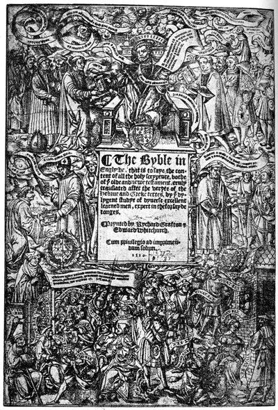 Página de título de la Gran Biblia, 1539, 1893 de Unbekannt