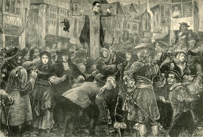 Titus Oates en el Cepo, 1685, 1890 de Unbekannt