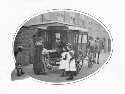 A la escuela en ambulancia, Londres, c1903 de Unbekannt