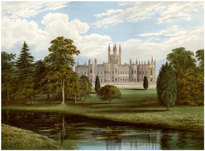 Toddington Park, Gloucestershire, hogar de Lord Sudeley, c1880 de Unbekannt