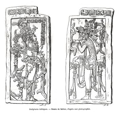 Esculturas toltecas, México, siglo XIX de Unbekannt