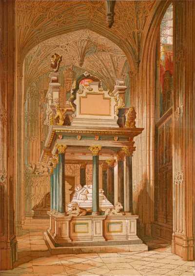 Tumba de la Reina Isabel. - Abadía de Westminster, c. 1845-1864 de Unbekannt