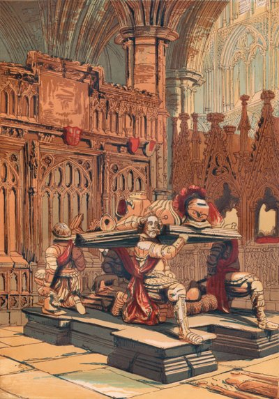 Tumba de Sir Francis Vere en la Abadía de Westminster, c1845, 1864 de Unbekannt