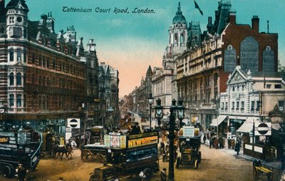 Tottenham Court Road, Londres, 1915, c1900-1930 de Unbekannt