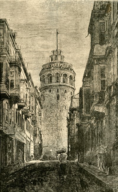 Torre de Gálata, Constantinopla, 1890 de Unbekannt