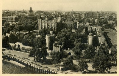 Torre de Londres. Vista general desde el sur, c1920 de Unbekannt
