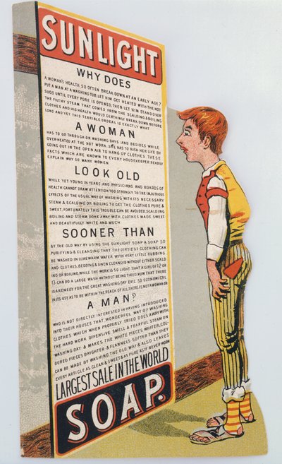 Tarjeta comercial para jabón Sunlight, c1900 de Unbekannt