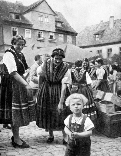 Traje tradicional, sur de Alemania, 1936 de Unbekannt