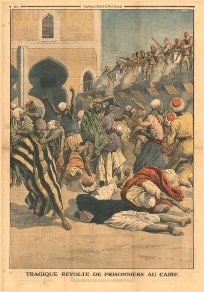 Trágica rebelión de prisioneros en El Cairo, 1914 de Unbekannt