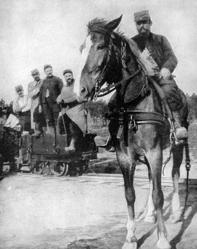 Transporte en el Bosque de Argonne, Francia, 1915 de Unbekannt