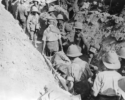 Transporte de heridos, operaciones aliadas en los Dardanelos, Turquía, 1915-1916 de Unbekannt