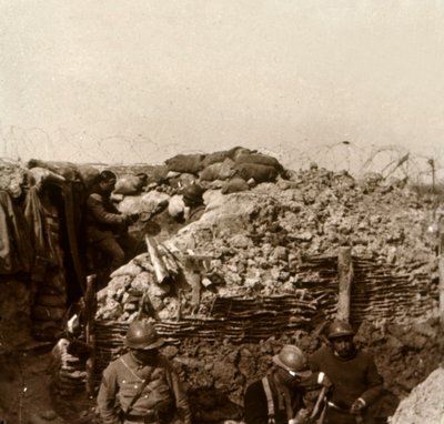 Trincheras, Champagne, norte de Francia, c1914-c1918 de Unbekannt