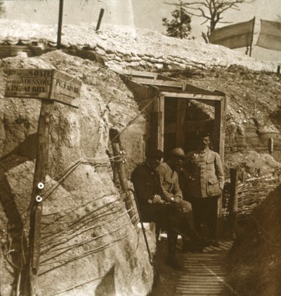 Trincheras, Champaña, norte de Francia, c1914-c1918 de Unbekannt