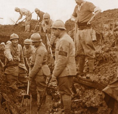 Trincheras, Quennevières, norte de Francia, c1914-c1918 de Unbekannt