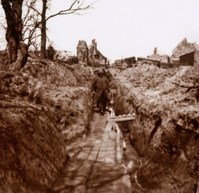Trincheras, Somme, norte de Francia, c1914-c1918 de Unbekannt