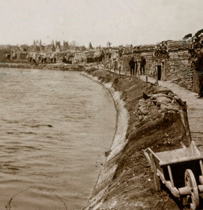 Trincheras en Nieuwpoort, Flandes, Bélgica, c1914-c1918 de Unbekannt