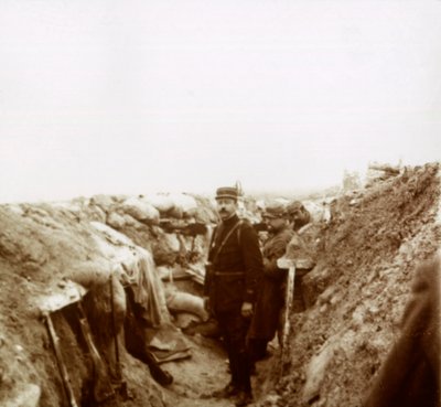 Trincheras en Champagne, norte de Francia, c1914-c1918 de Unbekannt